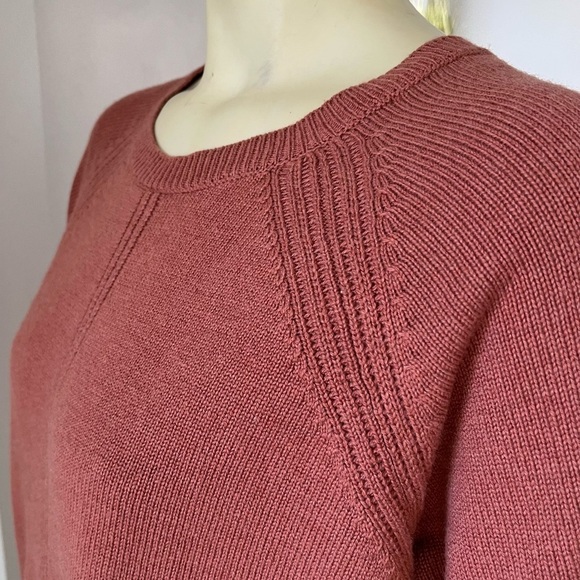 Peserico Tricot Women’s Short Sleeve Wool Silk Cashmere Sweater Blouse Top L - Picture 7 of 16